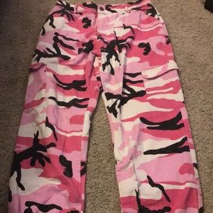 Camo Pants, A Large but runs a little small